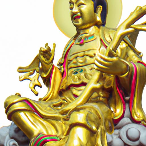 Bàn Thờ Phật Quan Âm Composite Với Lớp Sơn Vàng Óng Ánh
