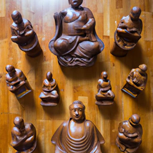 Bàn Thờ Phật Với Nhiều Tượng A Di Đà Phật