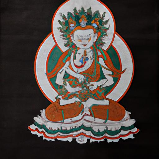 Một Bức Tranh Truyền Thống Về Biểu Tượng Phật Giáo Tây Tạng