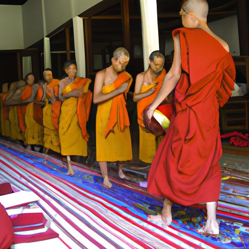 Nhóm Các Vị Sư Thực Hiện Nghi Thức Phật Giáo Truyền Thống