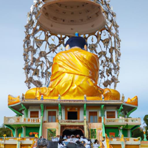 Đoàn Khách Du Lịch Cầu Nguyện Và Dâng Lễ Tại Tượng Phật Ngồi Lớn Nhất Đông Nam Á Tại Bình Phước