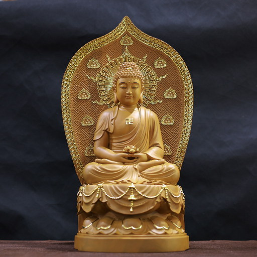 Tượng Phật A Di Đà Bằng Gỗ Đẹp