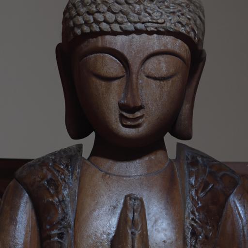 Tượng Phật A Di Đà Bằng Gỗ Thanh Bình