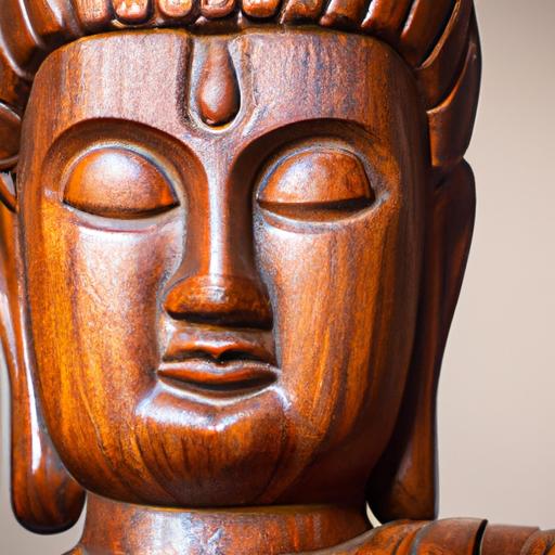Tượng Phật A Di Đà Gỗ Với Những Chạm Khắc Tinh Tế Và Biểu Cảm Thanh Tịnh