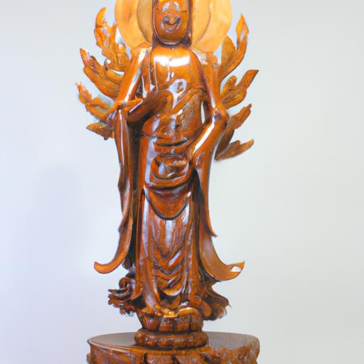 Tượng Phật Bà Quan Âm Bằng Gỗ Mít