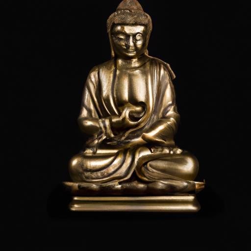 Tượng Phật Đản Sanh Composite Với Lớp Phủ Màu Vàng Và Chi Tiết Tinh Xảo, Mang Lại Sự Tinh Tế Và Tao Nhã Cho Mọi Không Gian
