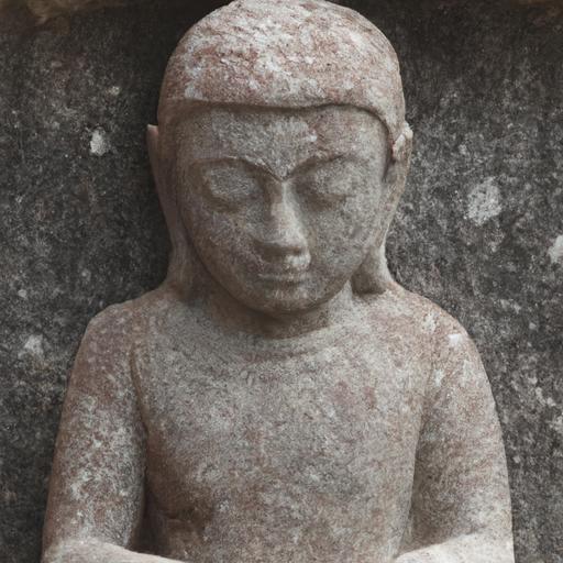 Tượng Phật Đản Sanh Đá Với Tư Thế Thiền Định
