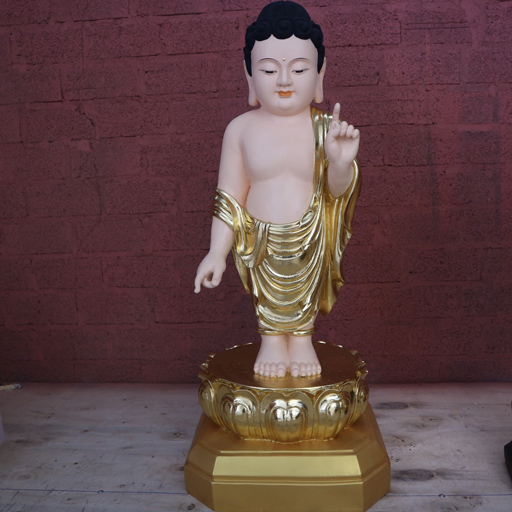 Tượng Phật Đản Xanh Mini
