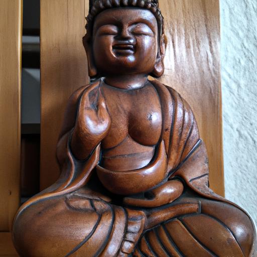 Tượng Phật Di Lặc Gỗ Tự Nhiên Với Hoàn Thiện Đơn Giản Và Tự Nhiên