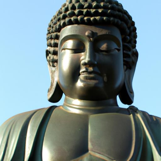 Tượng Phật Đồng Lớn Với Nét Mặt Bình An