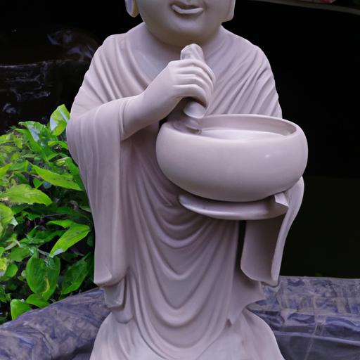 Tượng Phật Dược Sư Đá Nắm Bát Trường Thọ.