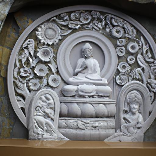 Tượng Phật Dược Sư Lưu Ly Được Khắc Trên Tường Đá
