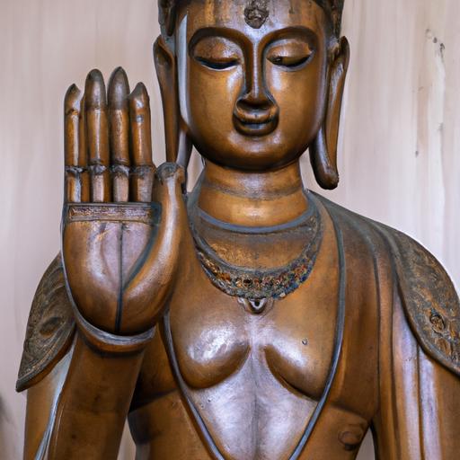 Tượng Phật Gỗ Đẹp Kích Thước Lớn Với Những Động Tác Tay Tinh Xảo