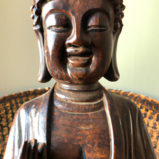 Tượng Phật Gỗ Đẹp Với Nụ Cười Nhẹ Nhàng Thanh Tịnh
