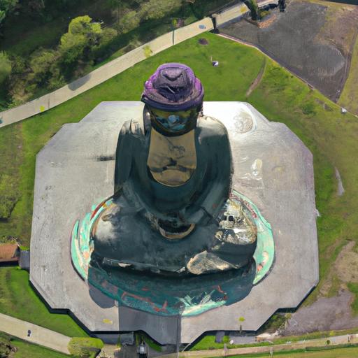 Tượng Phật Ngồi Lớn Nhất Đông Nam Á Từ Trên Cao
