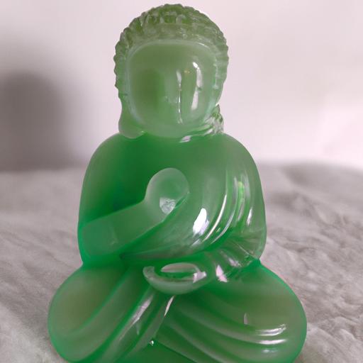 Tượng Phật Nhỏ Bằng Đá Ngọc Với Sự Hiện Diện Dịu Dàng