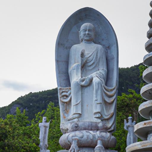 Tượng Phật Núi Bà Đen Đá Với Các Hoa Văn Tinh Xảo