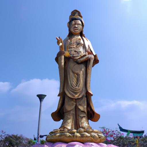 Tượng Phật Quan Âm Bồ Tát Đẹp Bằng Đồng Điêu Khắc Uy Nghi.