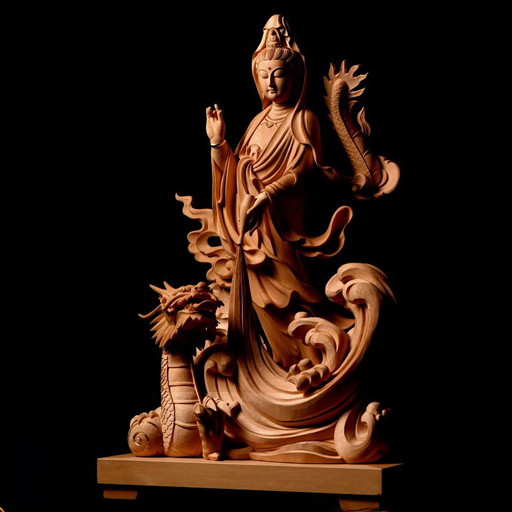 Tượng Phật Quan Am Cưỡi Rồng
