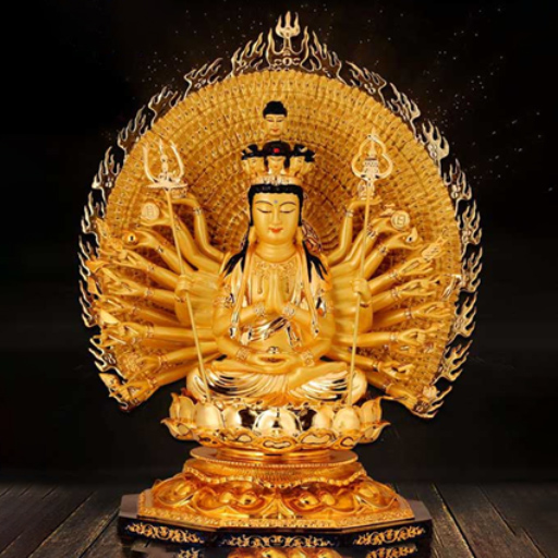 Tượng Phật Quan Âm Nghìn Mắt Nghìn Tay Vàng