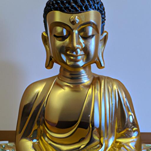 Tượng Phật Thích Ca Mạ Vàng Với Chi Tiết Tinh Xảo Và Khuôn Mặt Thanh Tịnh