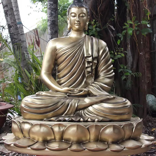 Tượng Phật Thích Ca Bằng Đồng Lộc Nam