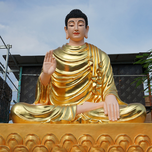 Tượng Phật Thích Ca Bằng Đồng Lộc Nam