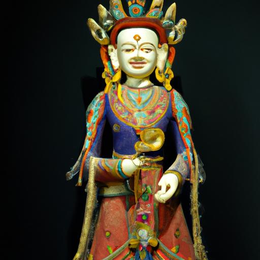Một Tượng Trang Trí Về Biểu Tượng Phật Giáo Tây Tạng