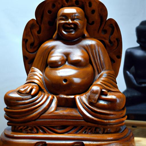 Tượng Phật A Di Đà Gỗ Được Chế Tác Tinh Xảo
