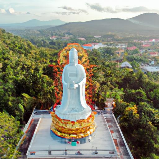 Tượng Phật Quan Âm Lớn Nhất Đông Nam Á Từ Trên Cao