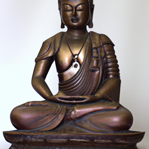 Tượng Phật Thích Ca Được Làm Bằng Đồng Với Chi Tiết Tinh Xảo.