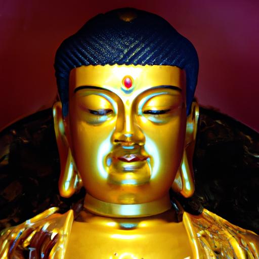 Tượng Vàng Phật Quan Âm Với Nét Mặt Thanh Tịnh