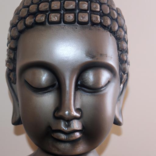 Tượng Đầu Phật Bằng Đồng Tuyệt Đẹp Với Khuôn Mặt Yên Bình, Lý Tưởng Cho Phòng Thiền.